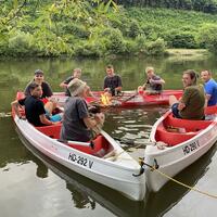 Teenager Kanuausflug