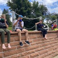 Teenager Kanuausflug