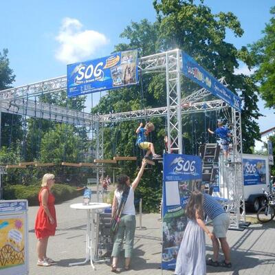 Mobiler-Kinder-Hochseilgarten in Sinsheim