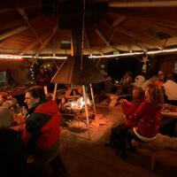 Grillhütte im Winter