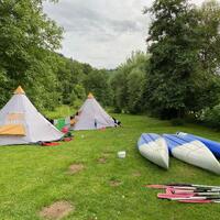 Teenager Kanuausflug