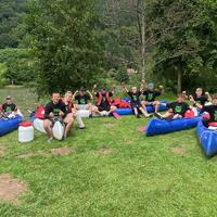 Teenager Kanuausflug